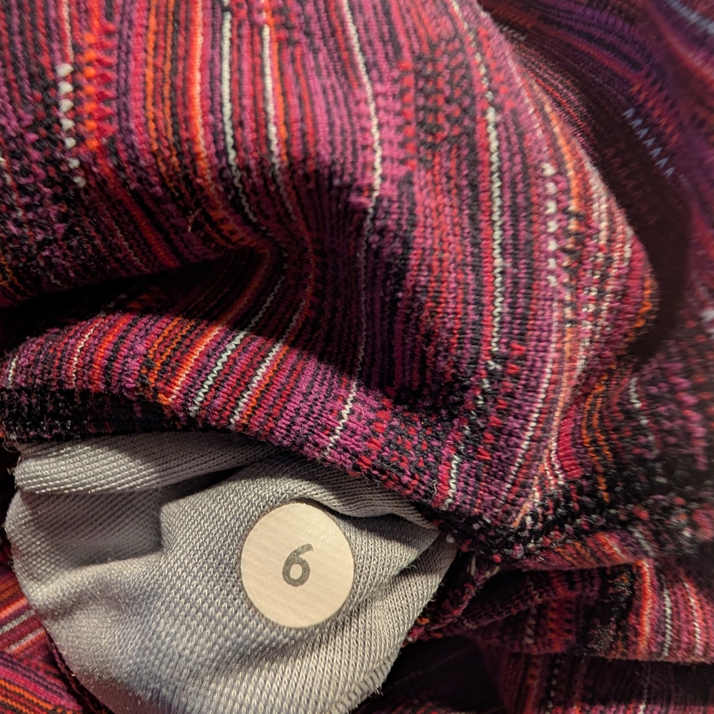 lululemon athletica Purple Striped Performance Leggings - Picture 4 of 5